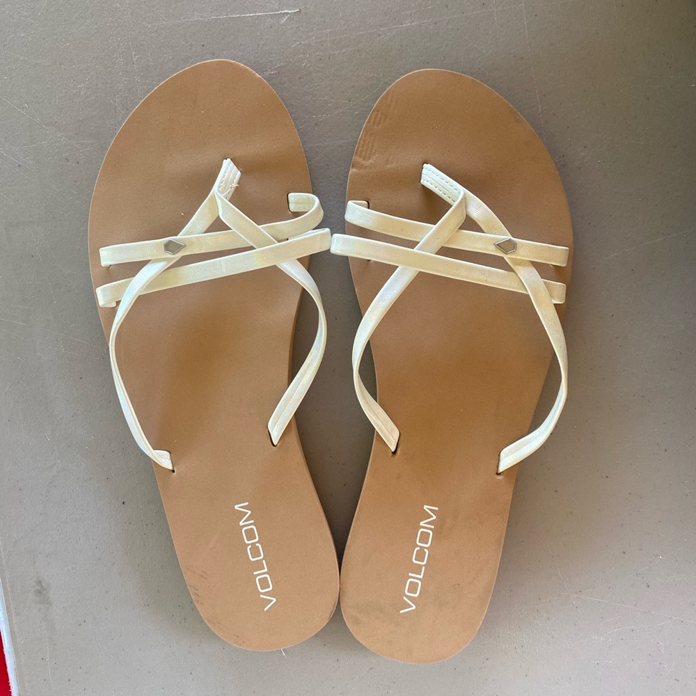 Volcom slippers- only worn once